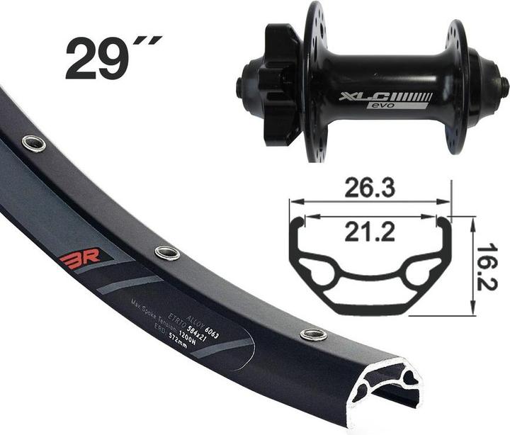 Productafbeelding Winora DC20LW 6-L QR 32L (Voorwiel, 29")