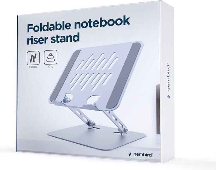 Produktbild Gembird Headphone case Foldable notebook riser stand, spacegrey |