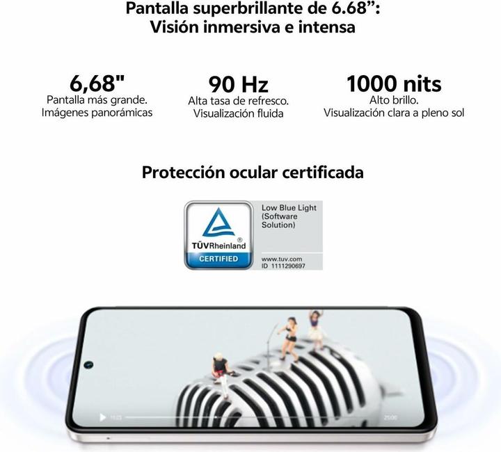 Produktbild Vivo Y19S, 6/128, 4G, sb (128 GB, Pearl Silver, 6", Dual SIM, 4G)