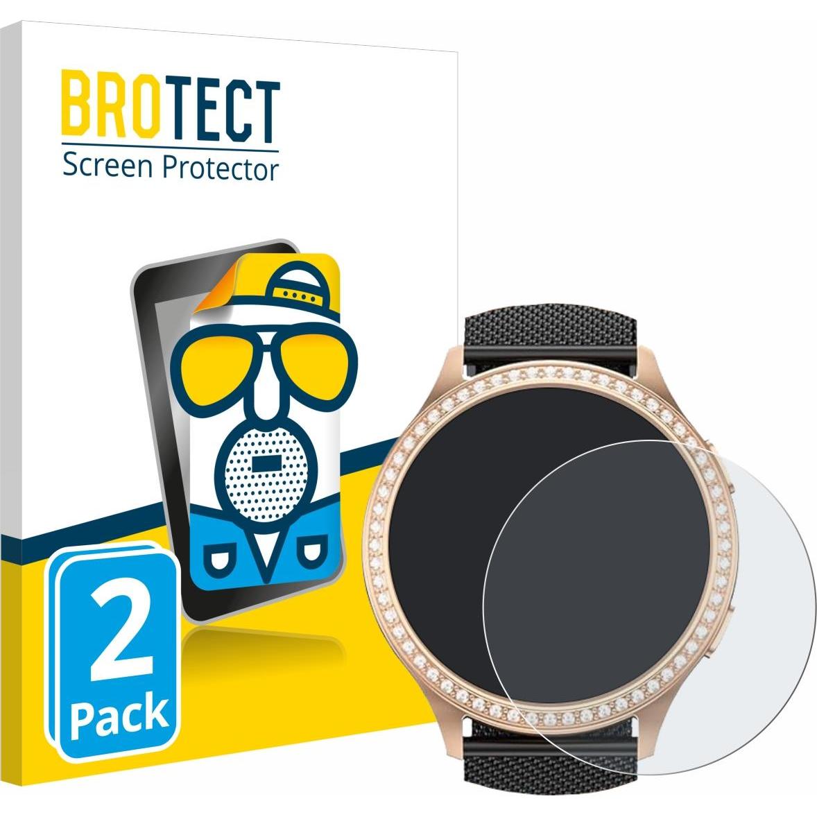 BROTECT Entspiegelungsfolie Displayschutz Displayschutzfolie Folie Matt, Smartwatch Schutzfolie, Grau