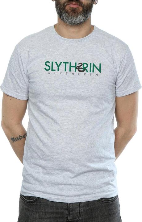 Actual product image Mens Slytherin Text T-Shirt (XL)