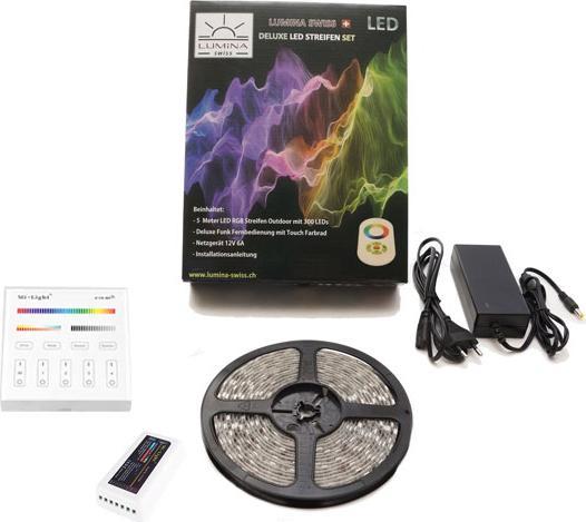 Produktbild Lumina Swiss LED-Streifen-Set Multicolor Ultra (RGB+KW/WW) 1m Premium Indoor Smartpanel (RGB, 100 cm, Indoor)
