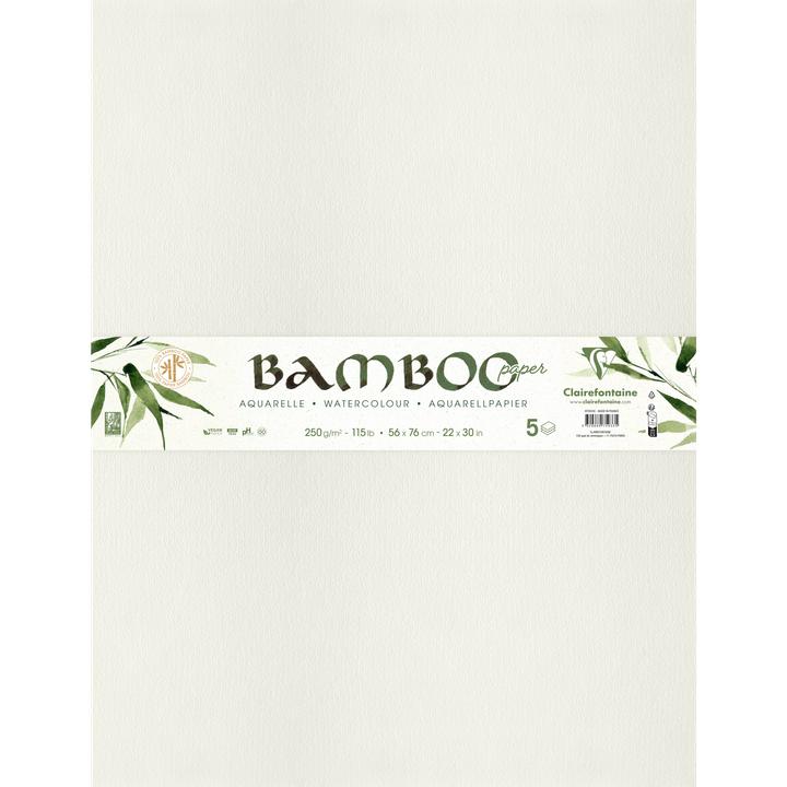 Immagine prodotto Clairefontaine 5 fogli di carta di bambù (250 g/m², 5x)