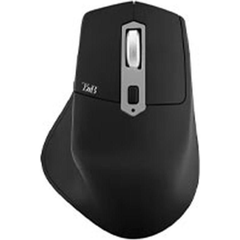 T'nB Souris sans fil semi-ergonomique Dual Connect iClick (Noir) (Senza fili), Mouse, Nero
