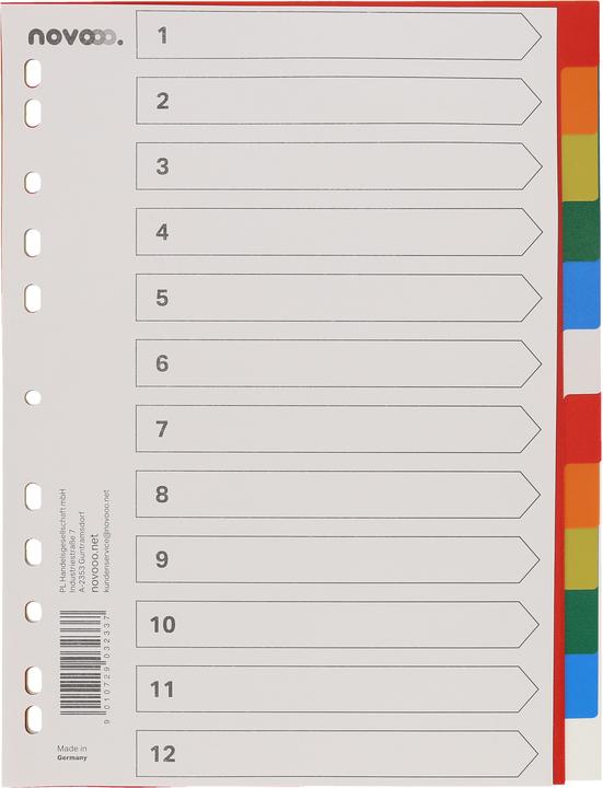 Produktbild Novooo Register PP bunt A4