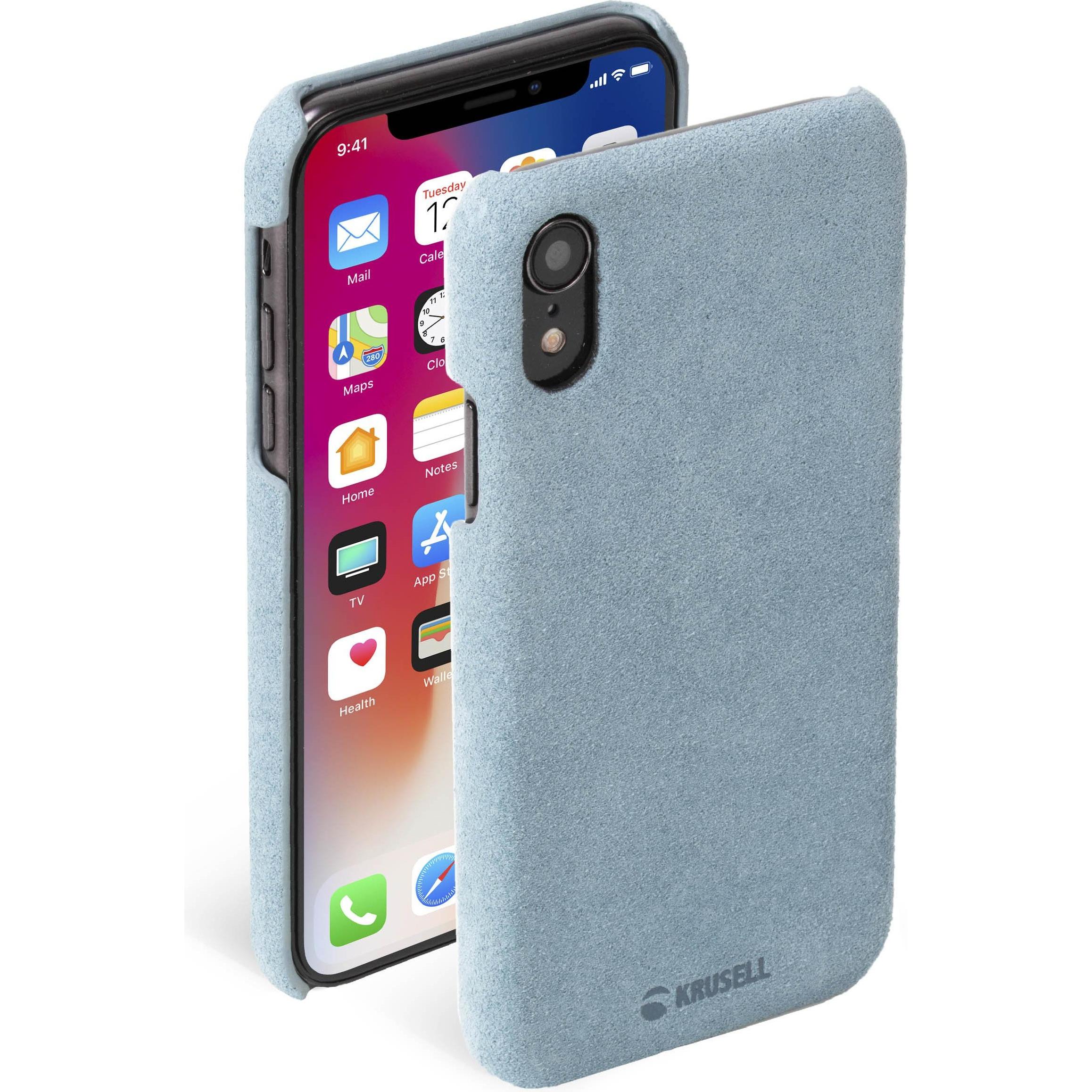 Krusell Broby Cover Apple iPhone XR blue (Apple iPhone XR), Smartphone Hülle, Blau