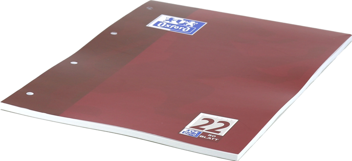 Produktbild Oxford Arbeitsblätterblock, A4, Lineatur 22 (A4, Liniert, Harter Einband)