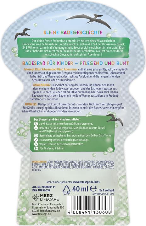 Actual product image Tetesept T-Rex World (Bubble bath, 40 ml)