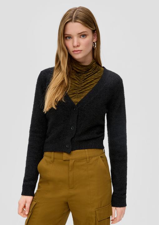 Produktbild S.Oliver Strickjacke Strickjacke im Cropped-Schnitt (XXL)