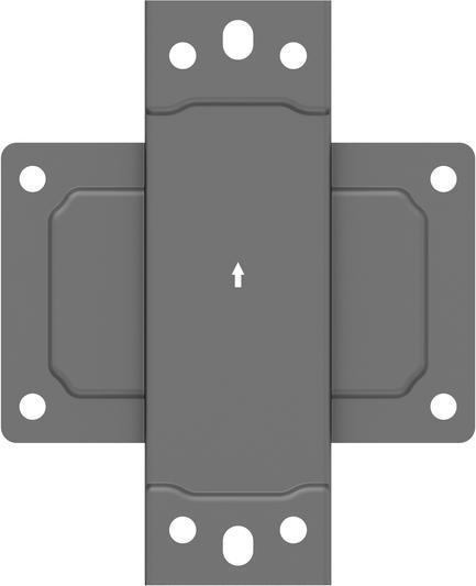 Image du produit Multibrackets Pole Clamp Plate, pour système modulaire Pro (Platines de montage / d'adaption)