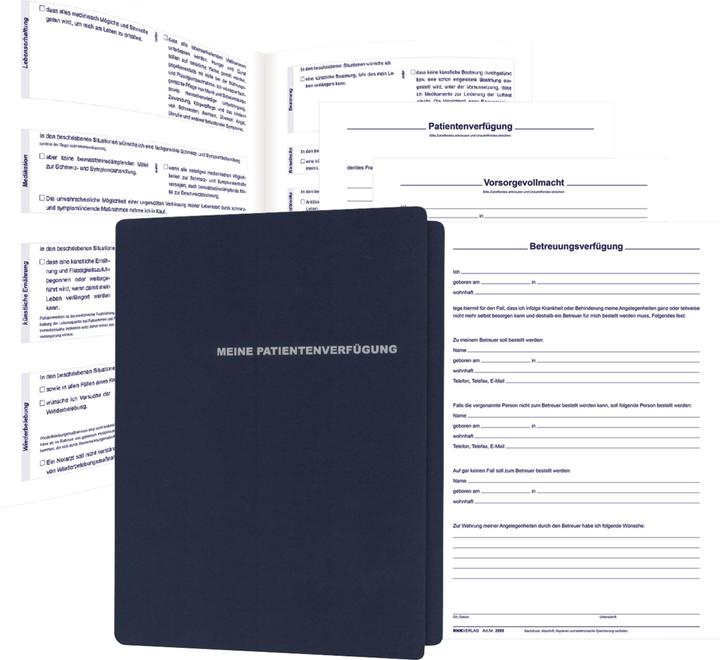 Immagine prodotto Rnk Cartella "Il mio testamento biologico", per 1 persona, DIN A4, blu scuro