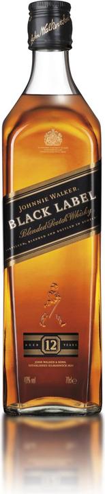 Produktbild Johnnie Walker 12 Years Black Label (Blended Whisky, Scotch Whisky, 1 x 70 cl)