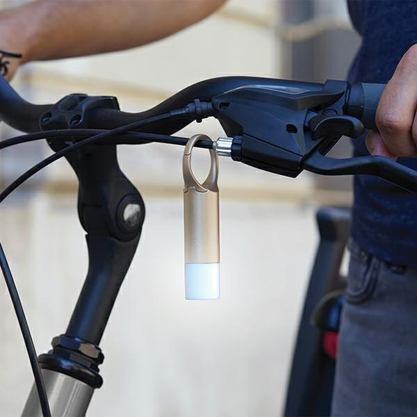 Actual product image Lexon Nomaday Flash Brelok LED złoty/gold LL137D