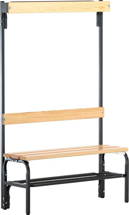 Produktbild kaiserkraft Garderobenbank mit Hakenleisten (40 cm, 165 cm)