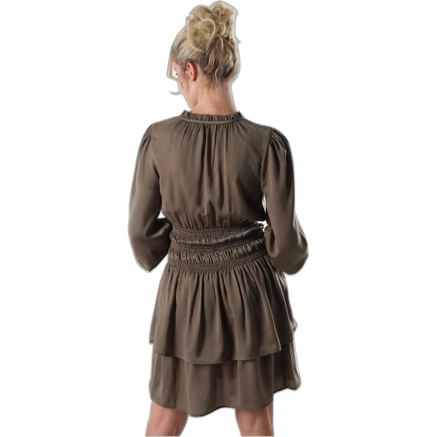 Deeluxe, Damen, Kleider, kleid damen acha, Grün, (S)