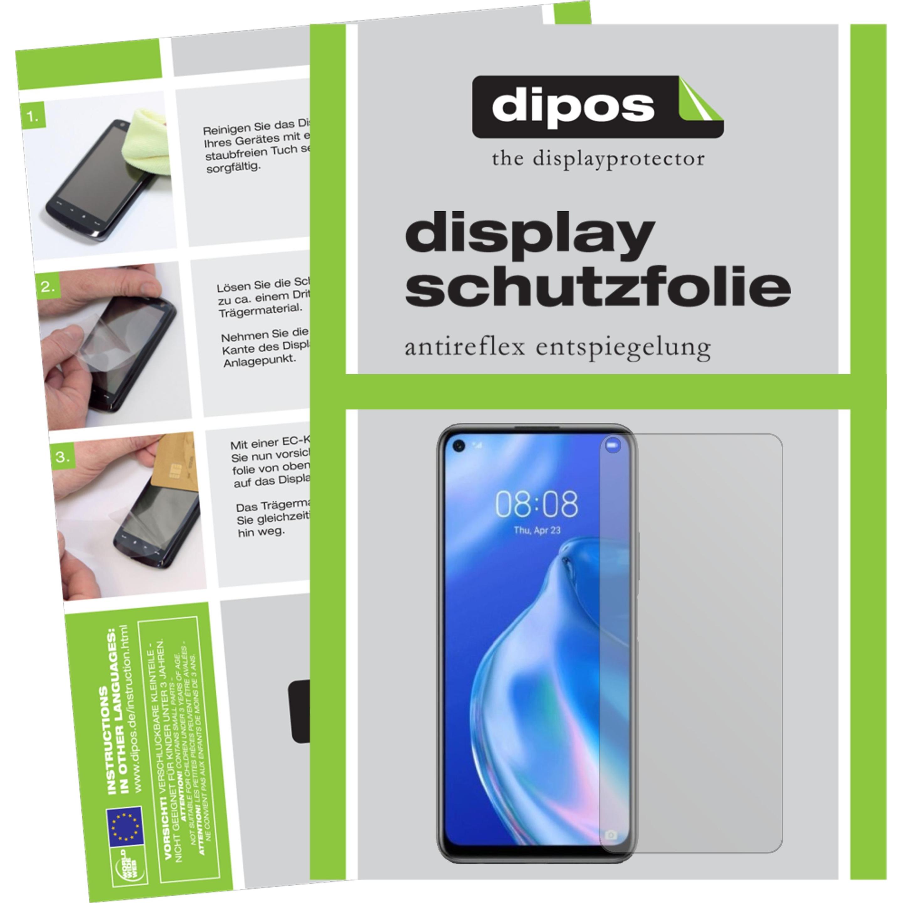 Dipos Displayschutzfolie Antireflex (6 Stück, Huawei Nova 7 SE), Smartphone Schutzfolie, Transparent