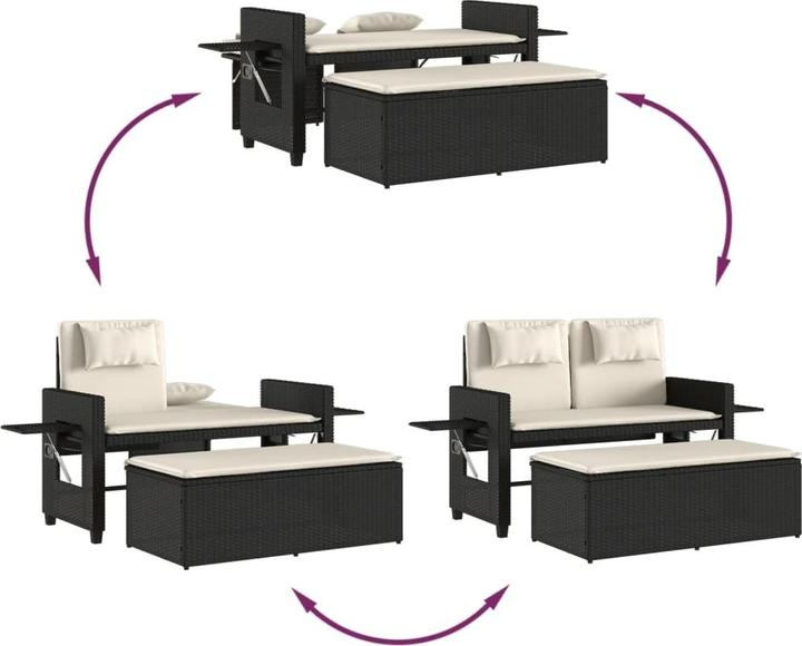 Image du produit vidaXL Ensemble salon de jardin 10 pièces avec coussins