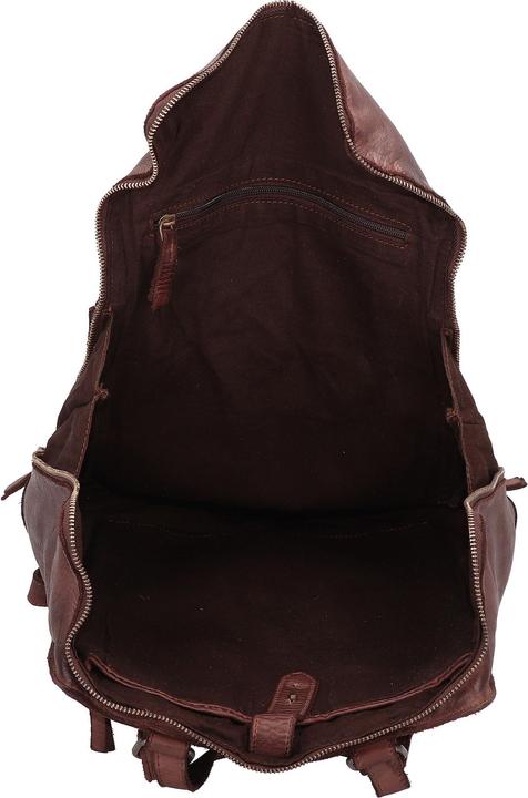 Actual product image Harolds Submarine backpack leather 37 cm laptop compartment