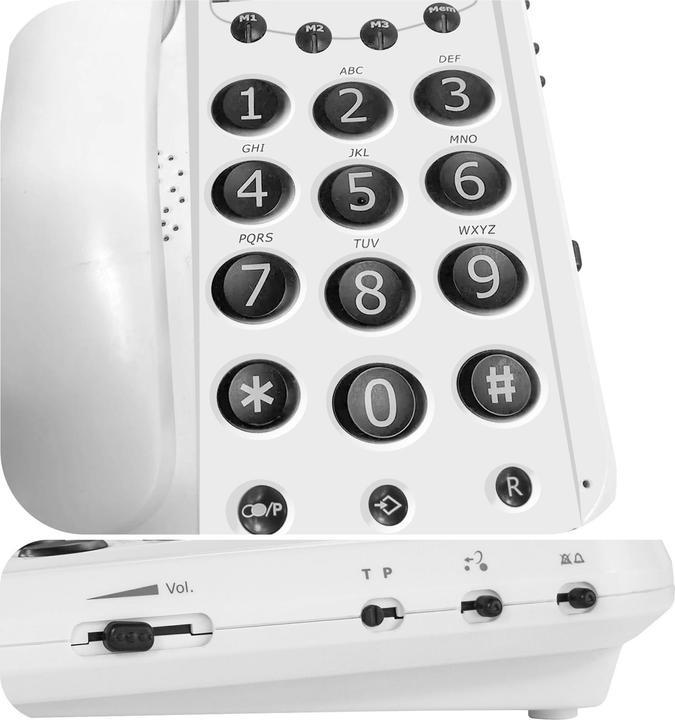 Immagine prodotto Geemarc DALLAS 10 Telefono a filo con tasti grandi - 15dB