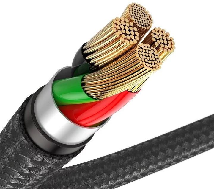 Produktbild Baseus Horizontal Lightning Cable with LED Lamp 2m 1.5A (Black) (2 m)