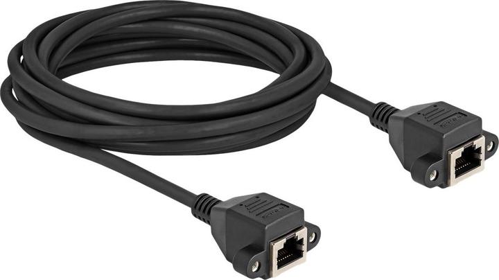 Actual product image Delock RJ50 extension cable socket to socket S/FTP 5 m black (S/FTP, 5 m)