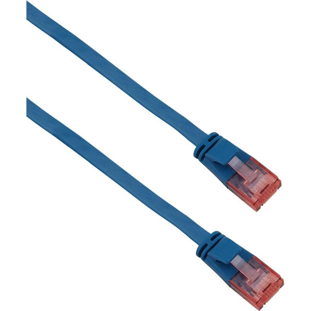 Helos ultra slim Patchkabel U/UTP Cat 6 blau 2,0m (U/UTP, CAT6a, 2 m), Netzwerkkabel