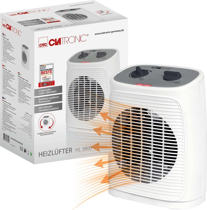 Actual product image Bomann CLATRONIC Fan heater (2000 W)