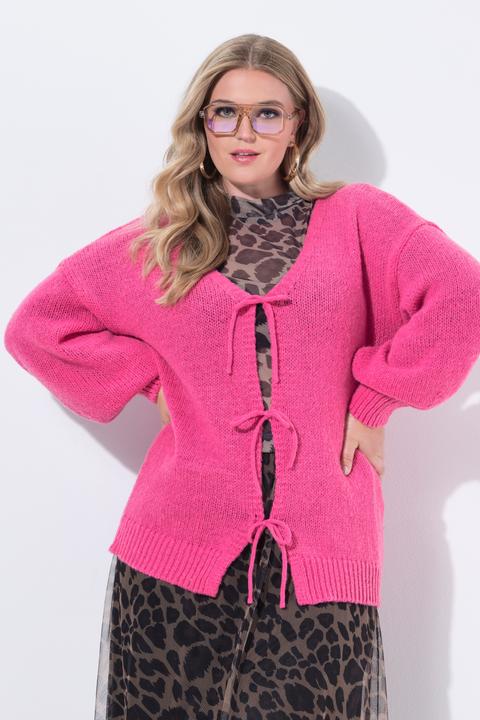 Produktbild Miamoda Strickjacke, Loose Fit, Schleifenverschluss (46)