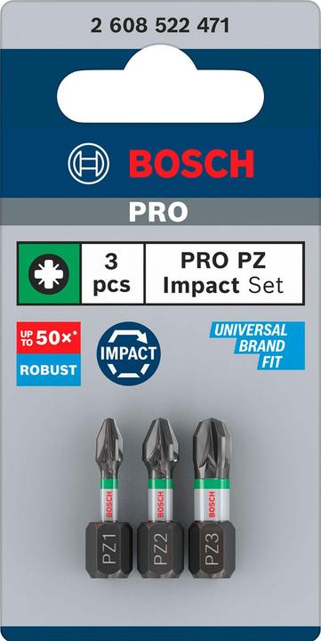 Productafbeelding Bosch Professional Zubehör PRO Impact Bit (Kruis Pozidriv PZ)