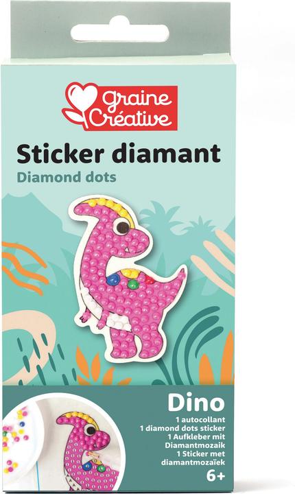 Produktbild Creative Diamond Mosaik Sticker Set - Dino