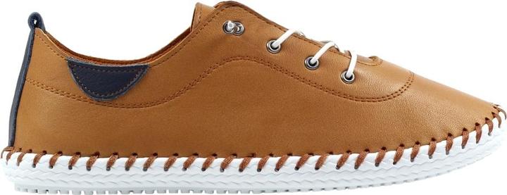 Actual product image Lunar Womens/Ladies St Ives Leather Plimsolls (37)