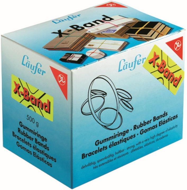 Actual product image Läufer L "ufer X-band in cardboard box - 500 g, 100 x 11 mm, assorted colours (500 pcs.)