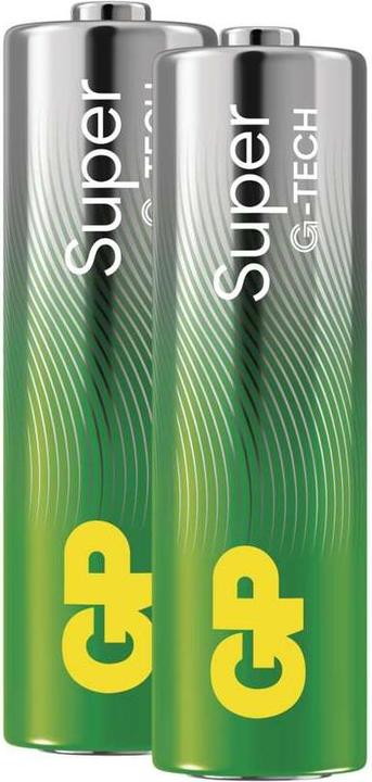GP Batteries GPPCA15AS605 Batteria alcalina AA al manganese 1,5 V 2 pz. (2 pz., AA / LR6 / LR06 / Mignon / R6 / R14505)