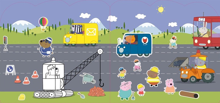 Actual product image Peppa Wutz stickers painting design