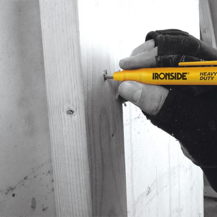Image du produit Ironside Marqueur pour trous profonds Heavy duty noir (1x)