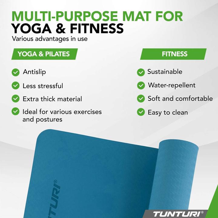 Image du produit Tunturi TPE Yogamatte Rutschfest 8 mm (8 mm)