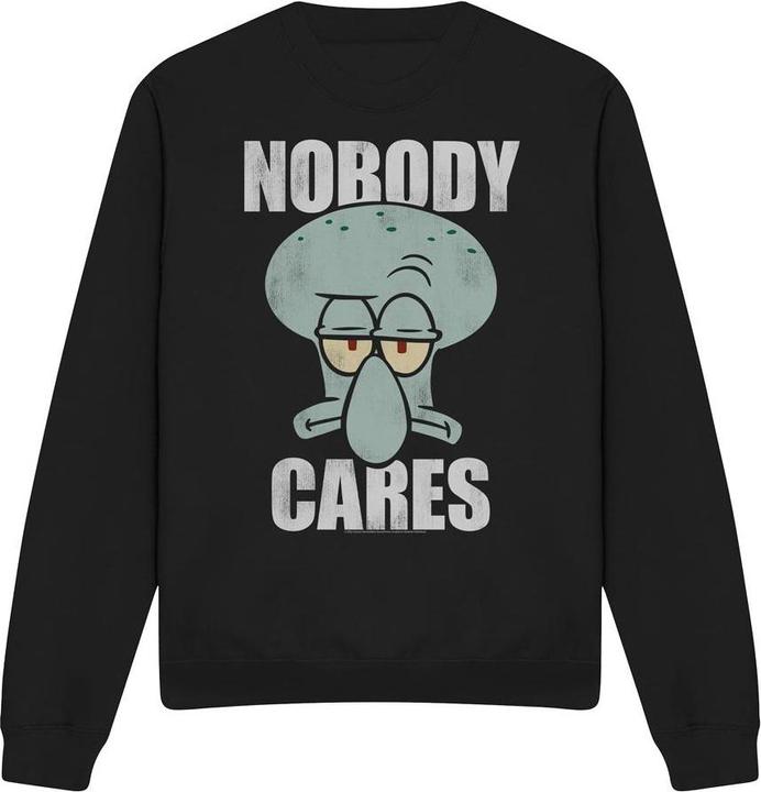 Immagine prodotto Spongebob Squarepants Nobody Cares Meme Felpa Adulto Unisex (M)