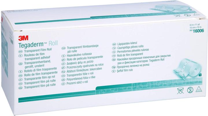 Actual product image 3M Tegaderm Roll wound dressing 15cmx10m transparent (1x)