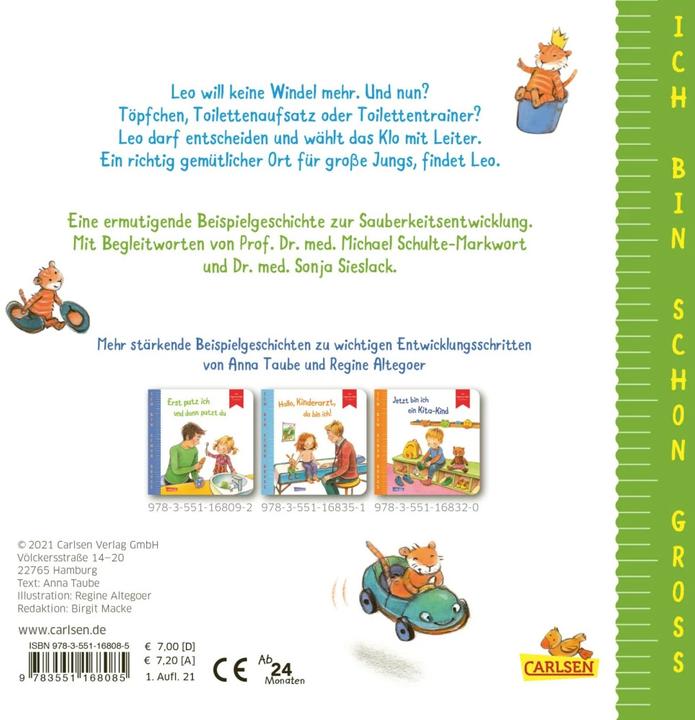 Actual product image Ich bin schon gross: Tschüss, Windel! Hallo, Klo! (German)