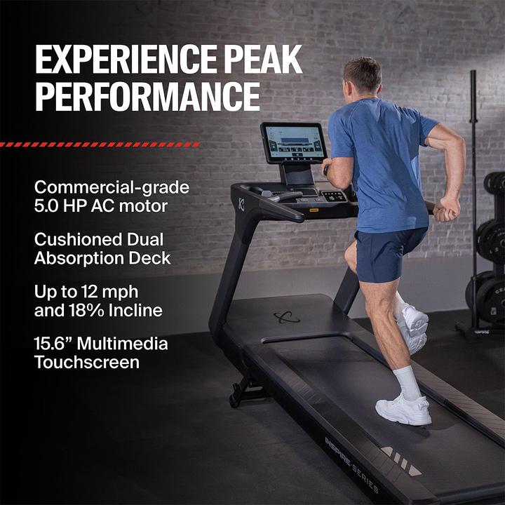 Actual product image Inspire T7S treadmill with 15.6-inch display
