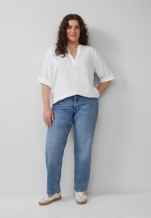 Immagine prodotto s.Oliver Bluse Leinenmix-Bluse mit Turn-up (46)