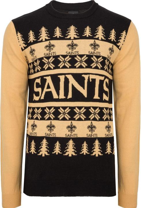 Actual product image Foco NFL Ugly Sweater XMAS Knit Sweater New Orleans Saints - L (L)