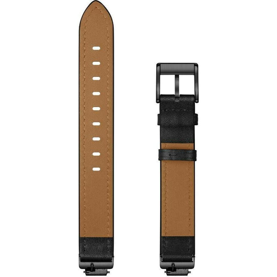 Strap-it Armband (Leder, Inspire 2), Uhrenarmband, Schwarz