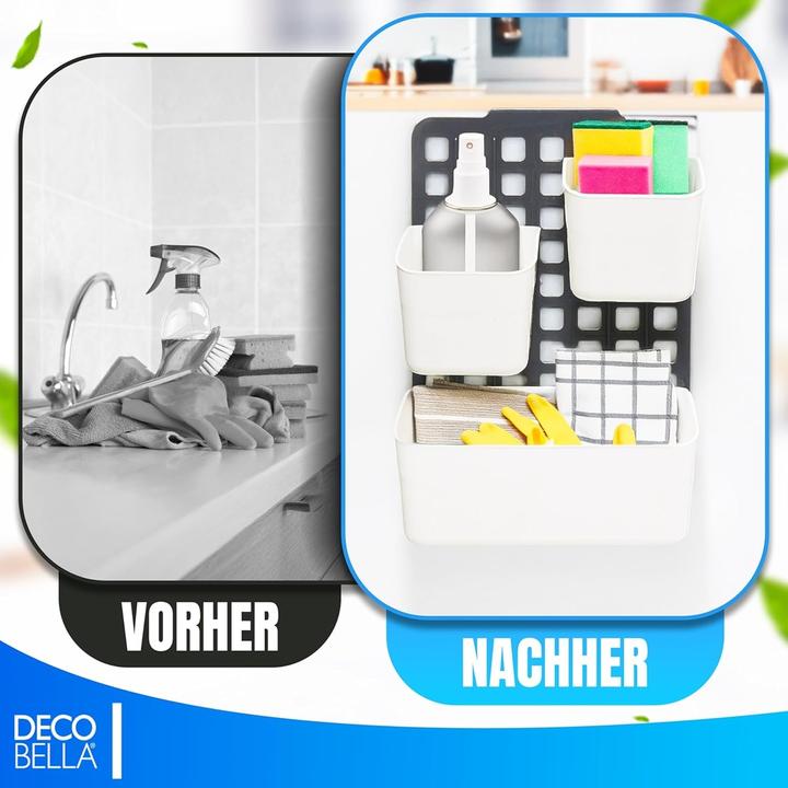 Actual product image Triton Hanging storage bag, organiser, plastic, white