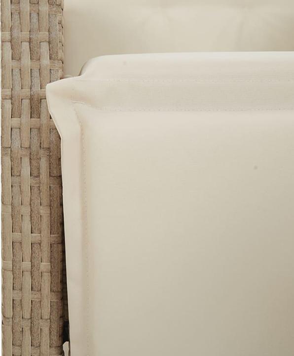 Actual product image vidaXL Garden furniture dining set garden set seating group 5 pcs. beige poly rattan (160 cm)