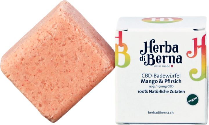 Actual product image Herba di Berna Bath ball mango & peach (Bath bombs, 90 g)