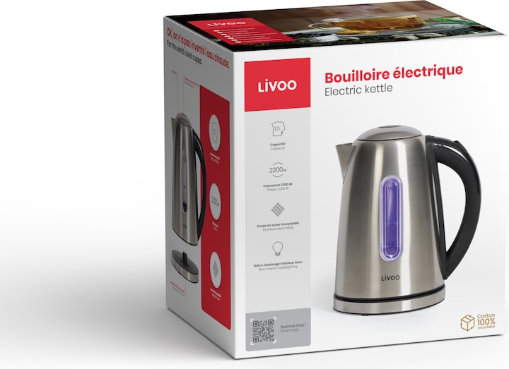 Immagine prodotto Livoo Bollitore elettrico (1.70 l, Spina UE)