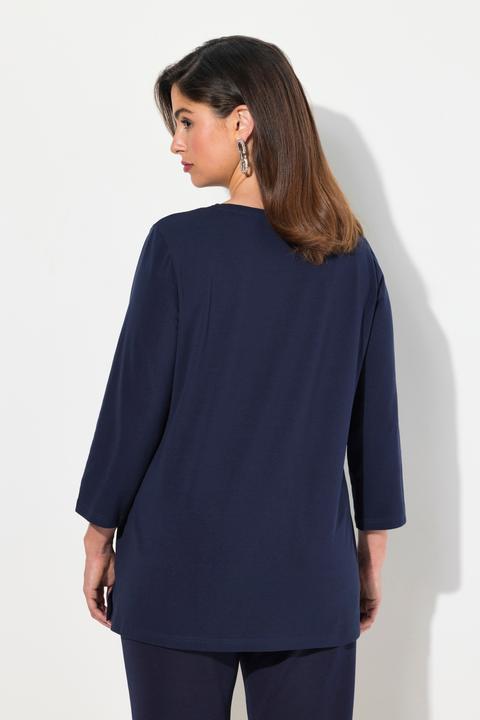 Immagine prodotto Ulla Popken Maglia con scritta, scollo a girocollo e maniche a 3/4 (56)