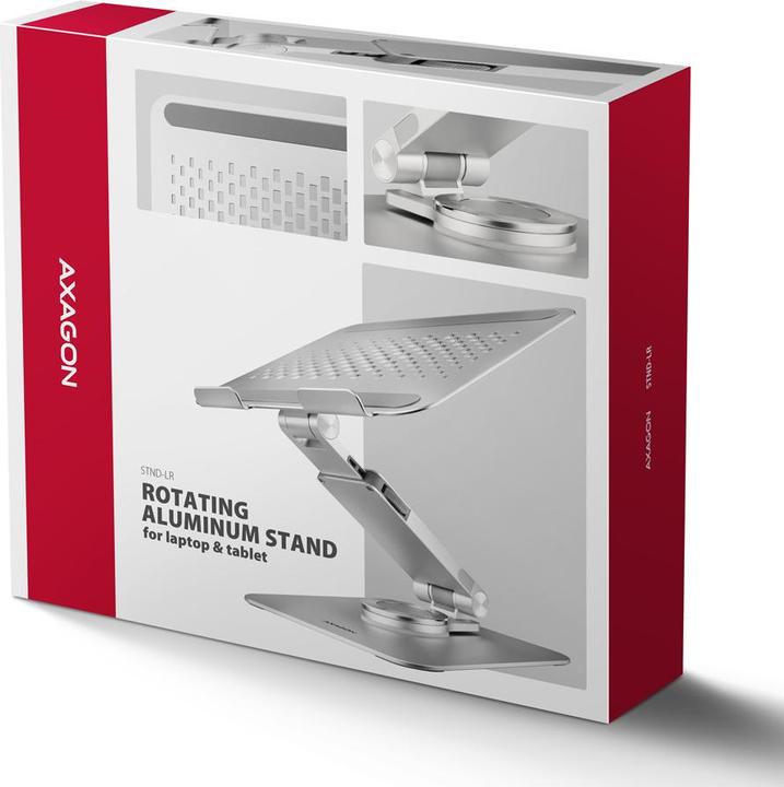 Actual product image Axagon STND-LR stand with 360° rotation for laptops and tablets