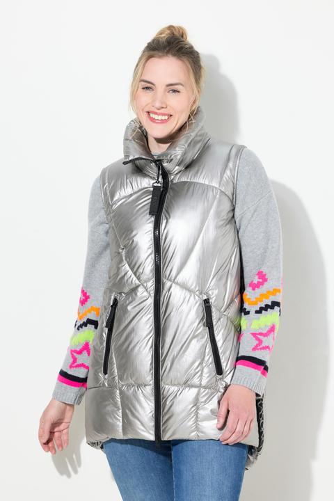 Image du produit Laurasøn Gilet matelassé, col matelassé et fermeture éclair à double sens (XXL)
